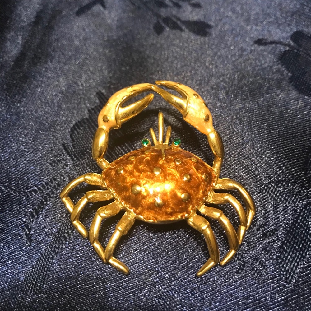 Final Sale! Beautiful Crab Brooch